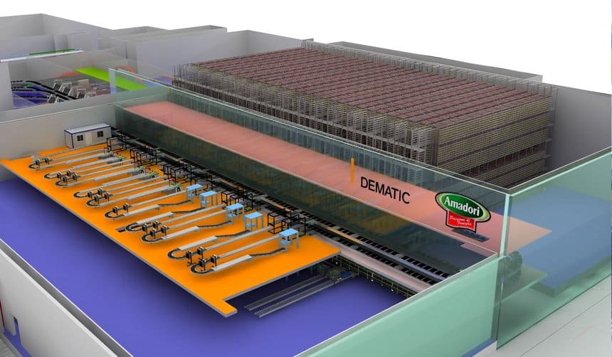 Amadori automatise son site logistique de Cesena avec Dematic