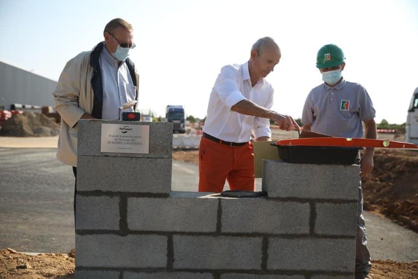 Duhamel Logistique pose la première pierre d’un nouveau site de 10 000 m²