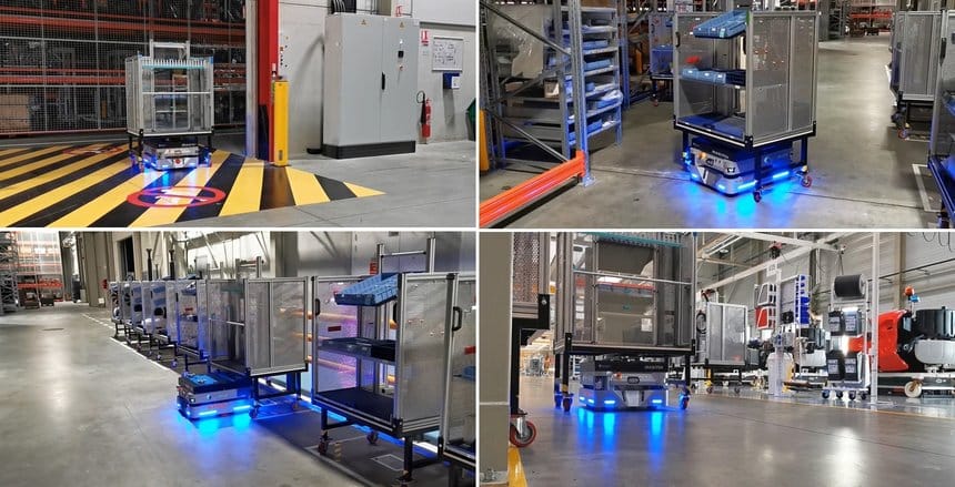 Manitou étoffe sa flotte d’AMR EffiBOT dans son usine de Candé