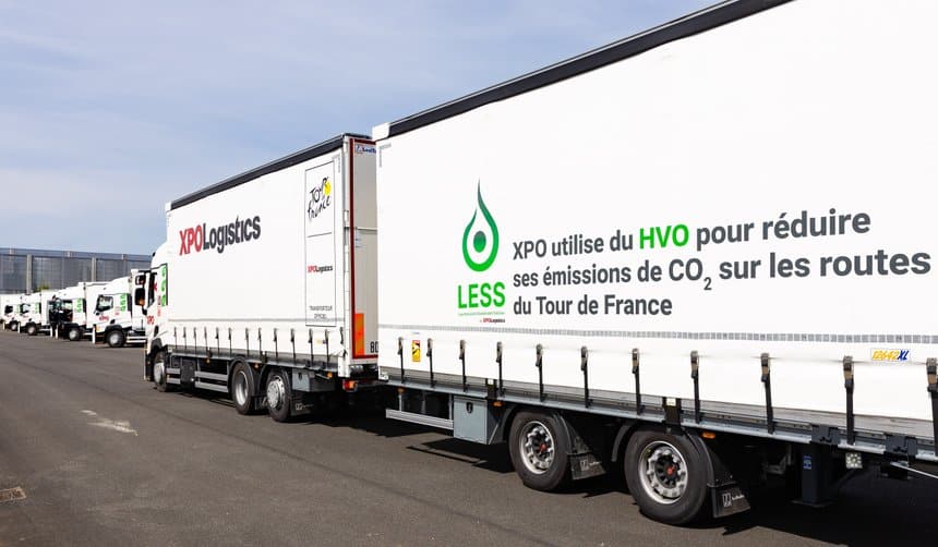 XPO généralise le biocarburant pour décarboner le Tour de France