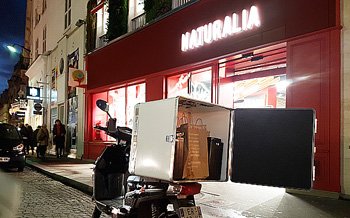 Naturalia teste la livraison à domicile en e-scooter RedE