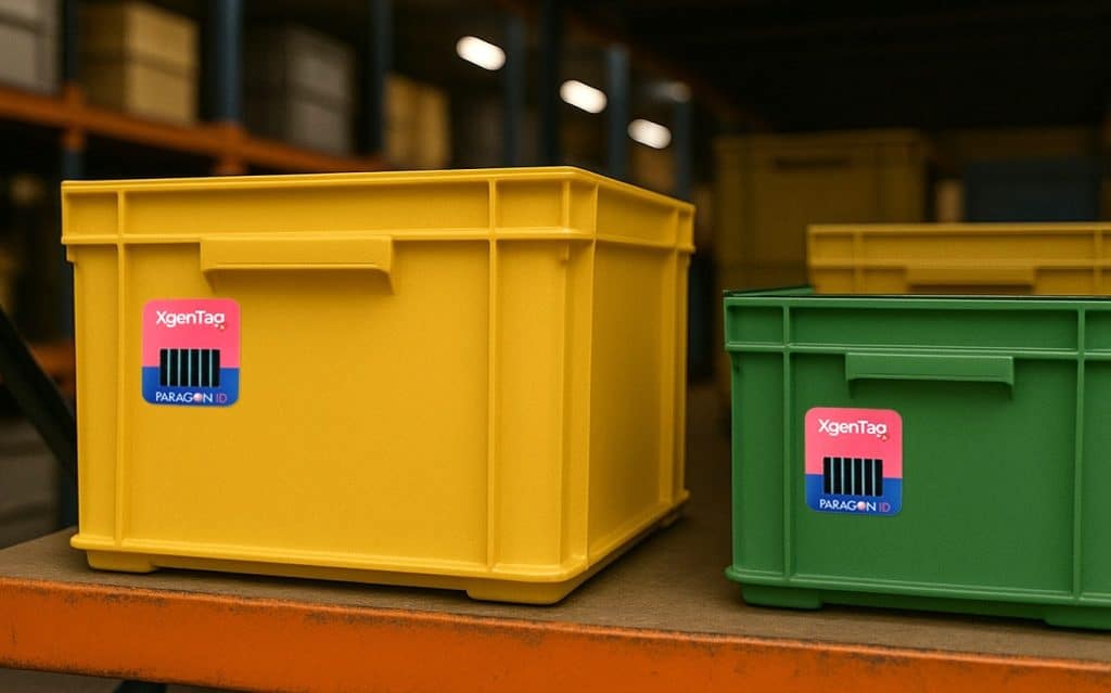 Paragon ID avait dévoilé il y a quelques mois son étiquette Bluetooth Low Energy sans batterie XgenTag-L. ©Paragon ID