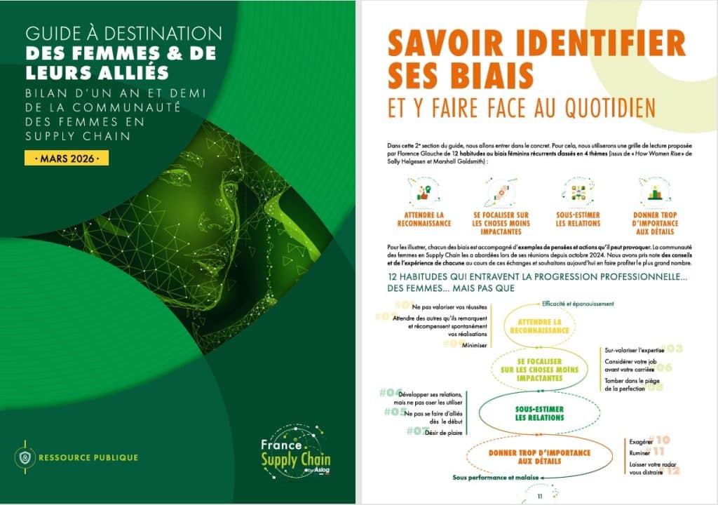 Le guide réalisé par la « communauté des Femmes en Supply Chain » est téléchargeable sur le site de France Supply Chain. Le sujet est également abordé dans notre Enquête du n°85 de Supply Chain Magazine.© France Supply Chain
