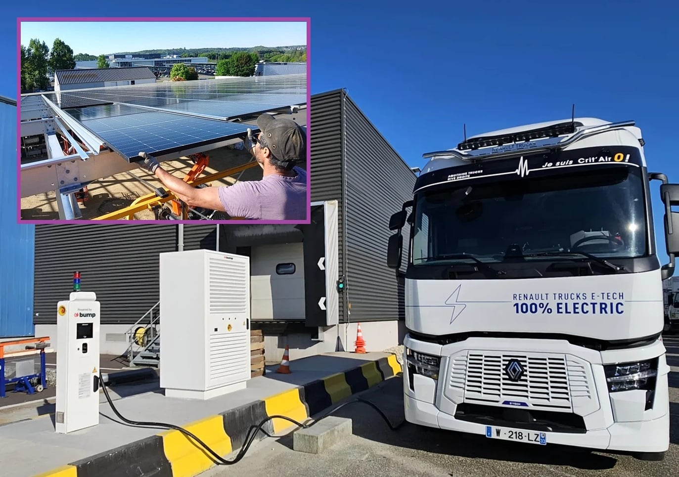 Bump & Nexhos associent photovoltaïque et recharge véhicules