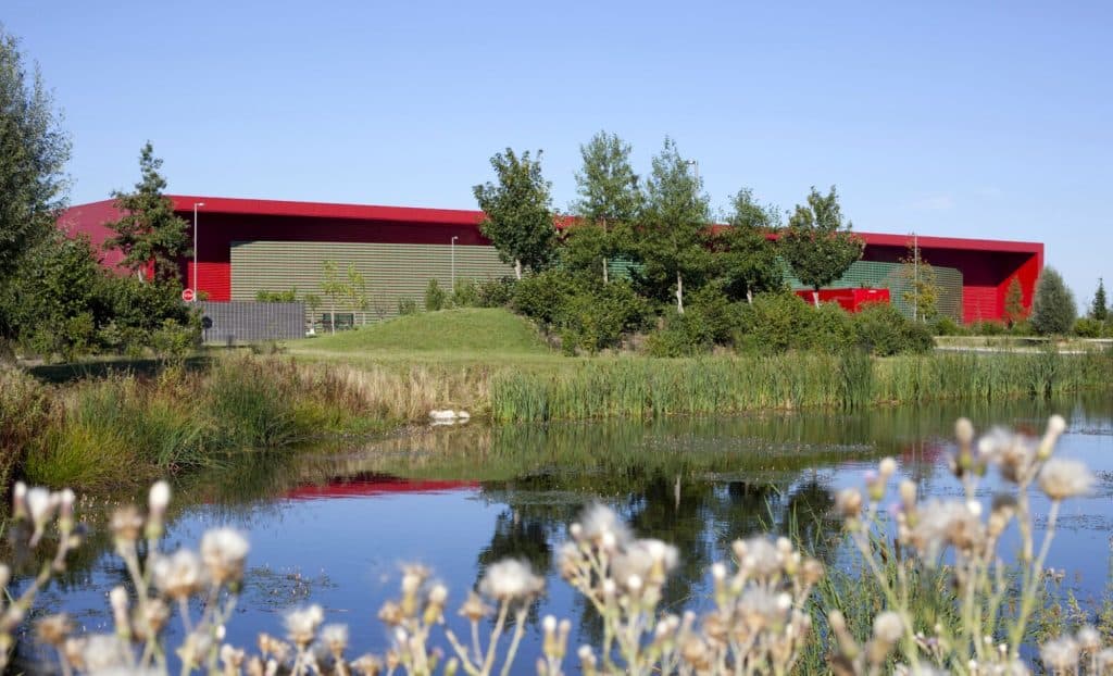 Argan compte deux bâtiments au Coudray-Montceaux, pour un total de 163.000 m² qui affichent à nouveau 100% d’occupation avec l’arrivée de JS Logistics, comme l’ensemble de son parc. ©Argan