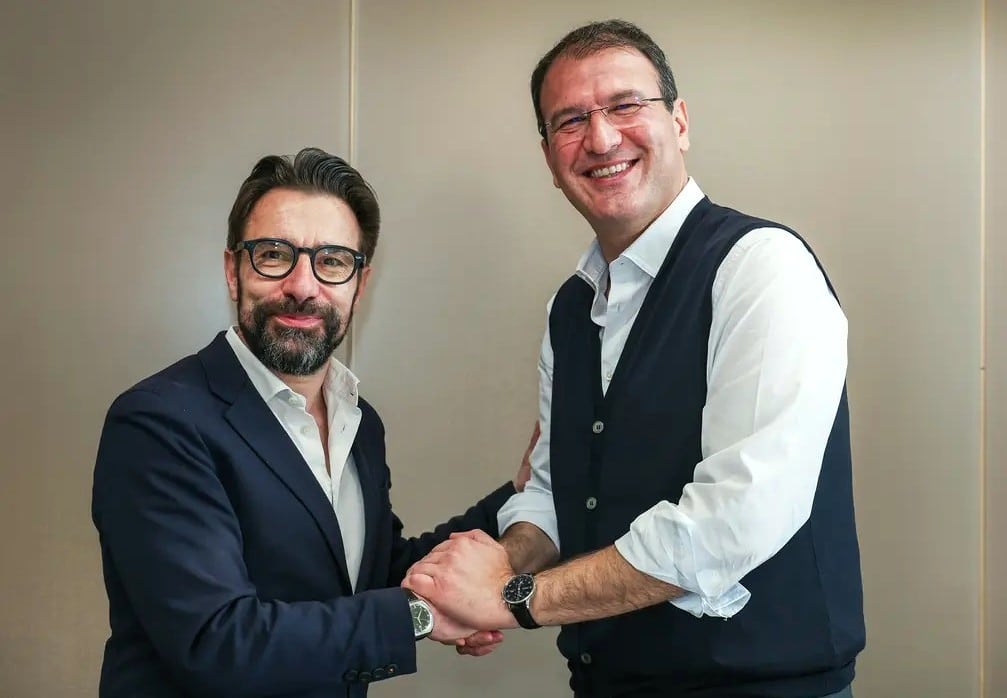 Laurent Sabatucci, cofondateur et président d’EOL (G), et Giuseppe Amitrano, CEO du groupe Dils (D). ©Dils