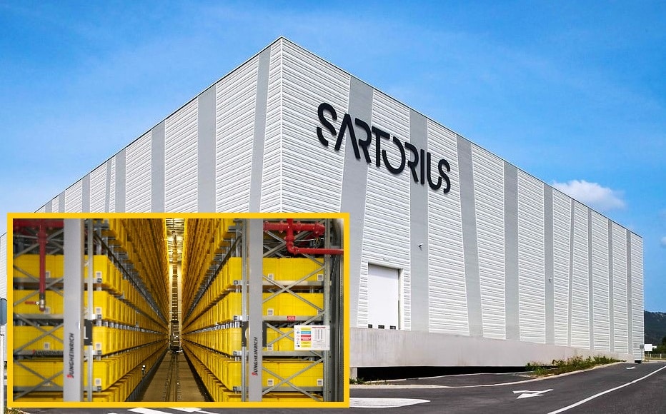 La plateforme logistique tout équipée Jungheinrich est opérationnelle depuis fin 2025 sur le campus de Sartorius Stedim Biotech à Aubagne. ©Jungheinrich / Sartorius - Denis Caviglia