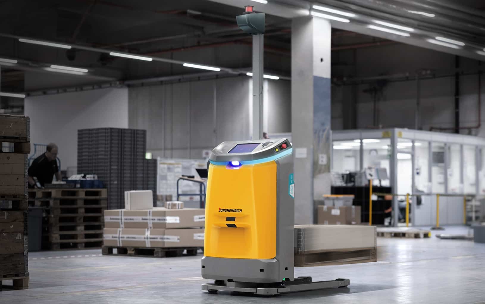 Le robot mobile autonome EAE 212a de Jungheinrich. ©Volker Strey/Jungheinrich