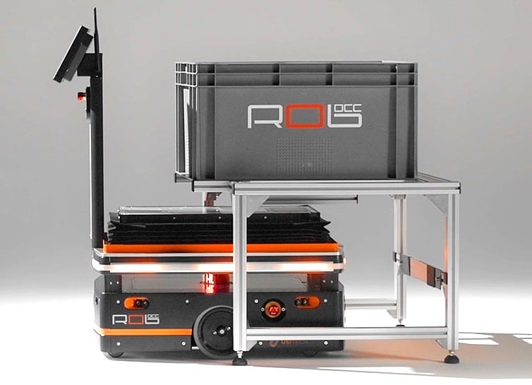 Le robot mobile autonome ROC-E Picker a une capacité de charge de 200 kg. ©Rob’Occ