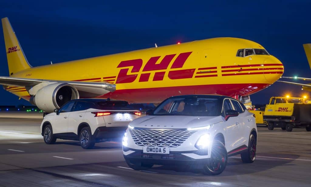 DHL Supply Chain gérera plusieurs milliers de références de pièces détachées pour les véhicules de marques Omoda et Jaecoo du groupe Chery. ©DHL Group