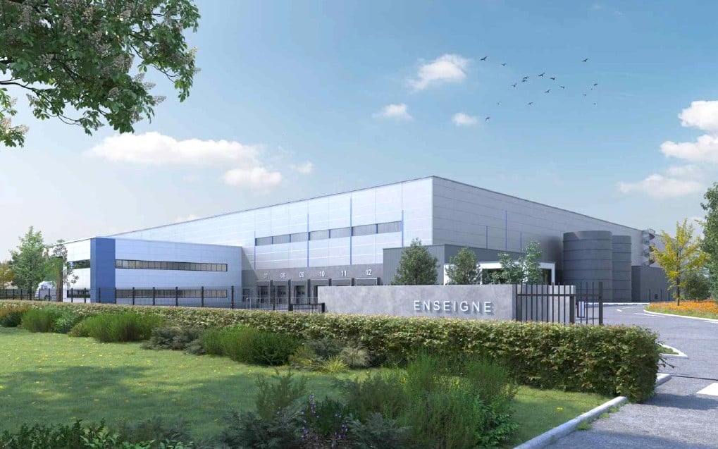 Développé par Corsalis, le bâtiment de 13.000 m² choisi par Onet Logistique & Production vise une certification Breeam Very Good et sera doté d’une centrale photovoltaïque en toiture. ©Corsalis