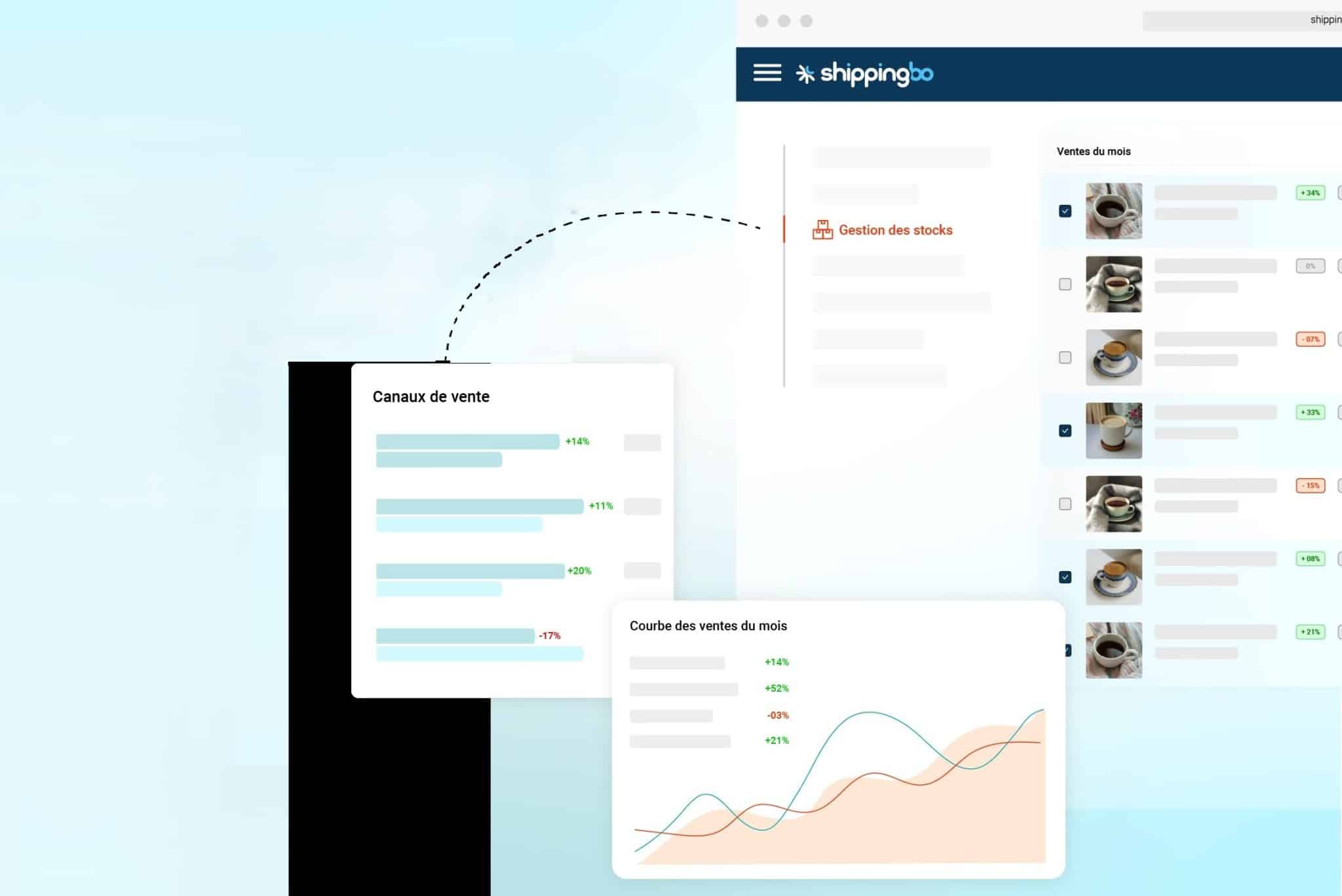 Le nouveau Smart Procurement dans la plateforme Shippingbo. © Shippingbo