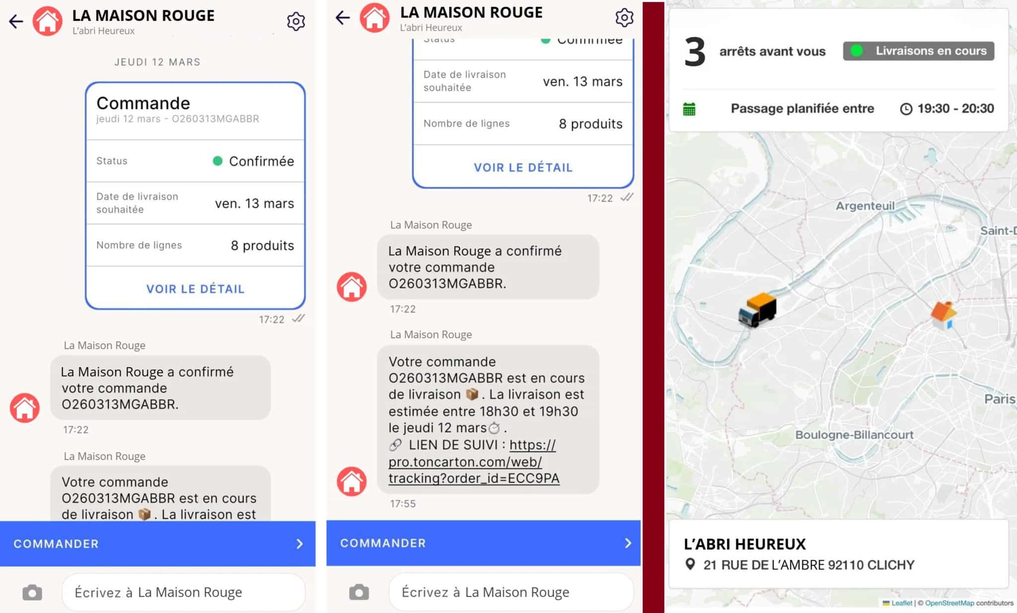 Le TMS Toncarton s’intègre nativement à la plateforme e-commerce Choco