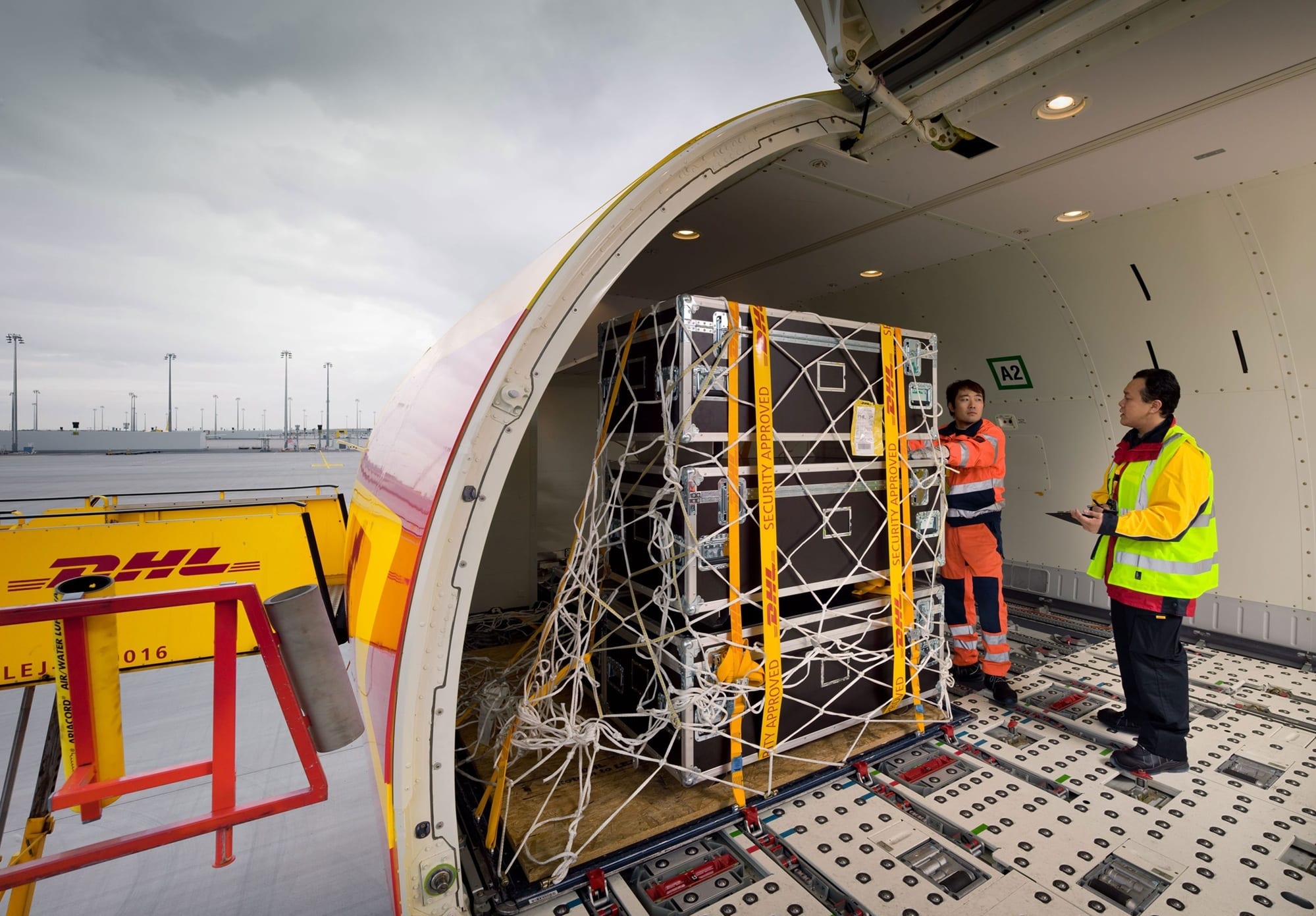 Heavy Weight Express permet l’expédition express internationale de marchandises lourdes jusqu'à 1 tonne par colis et 3 tonnes par envoi. ©DHL Group