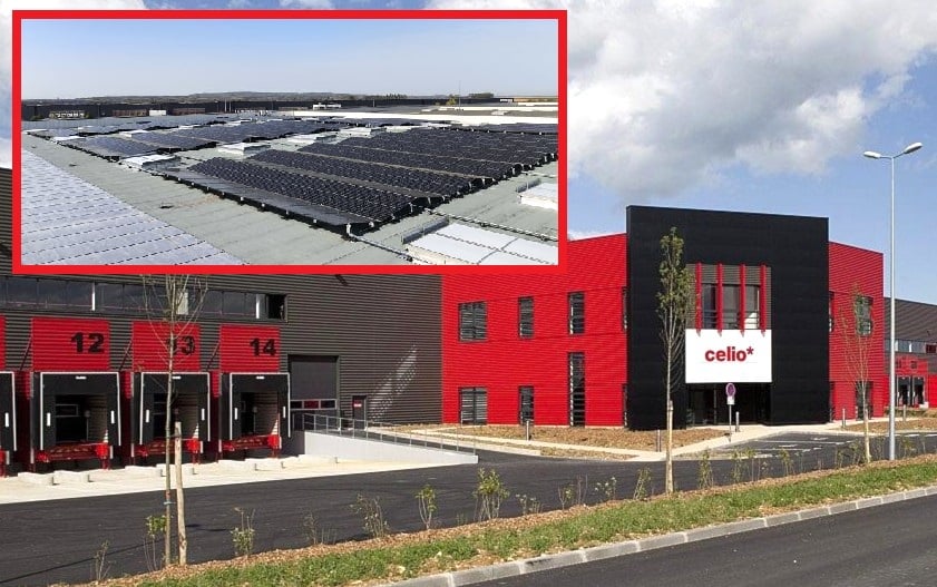 La plateforme de Celio relève désormais du label Aut0nom d’Argan, et dispose notamment d’une centrale PV de 400 kWc installée en toiture avec Alterea en AMO. ©Argan / Alterea